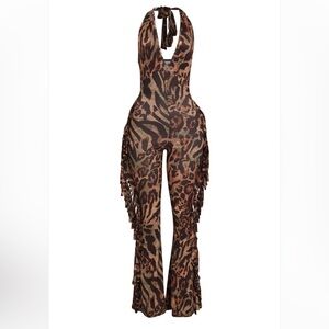 Wild Elegance Halter Jumpsuit